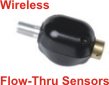 Tire pressure monitoring system TPMS flow-throu sensor
